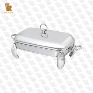 سوفله خوری پرتی سایز متوسط – مدل پافیلی – سیلور